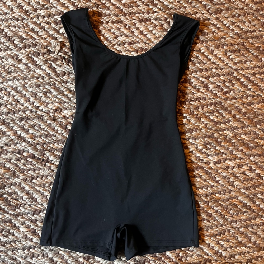 Black Activewear Romper